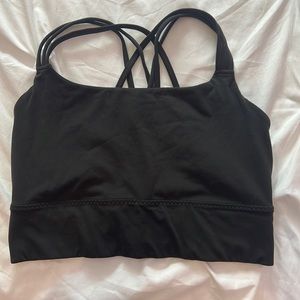 Athleta Black Strappy Sports Bra- new without tags, the padding has been removed